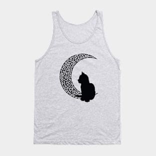 Crescent Moon Cat Tank Top